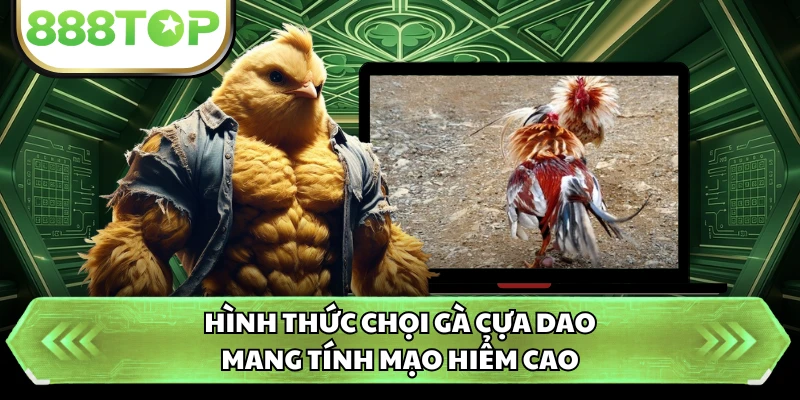 Hình thức chọi gà cựa dao mang tính mạo hiểm cao
