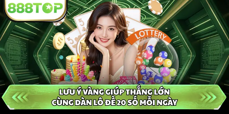 Lưu ý vàng giúp thắng lớn cùng dàn lô đề 20 số mỗi ngày