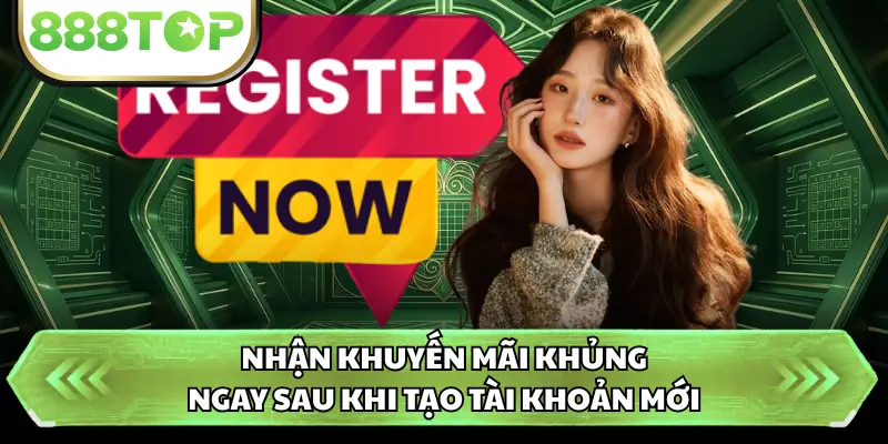 Nhận khuyến mãi khủng ngay sau khi tạo tài khoản mới