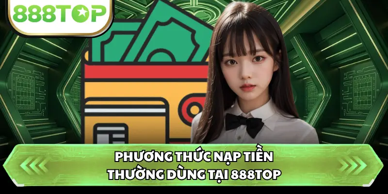 Phương thức nạp tiền thường dùng tại 888TOP
